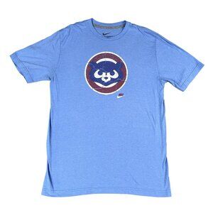 Chicago Cubs Mens Nike Standard Fit Logo T-Shirt Sz Large